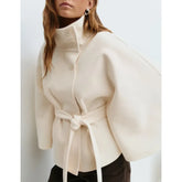 Women’s Belted Batwing Winter Coat